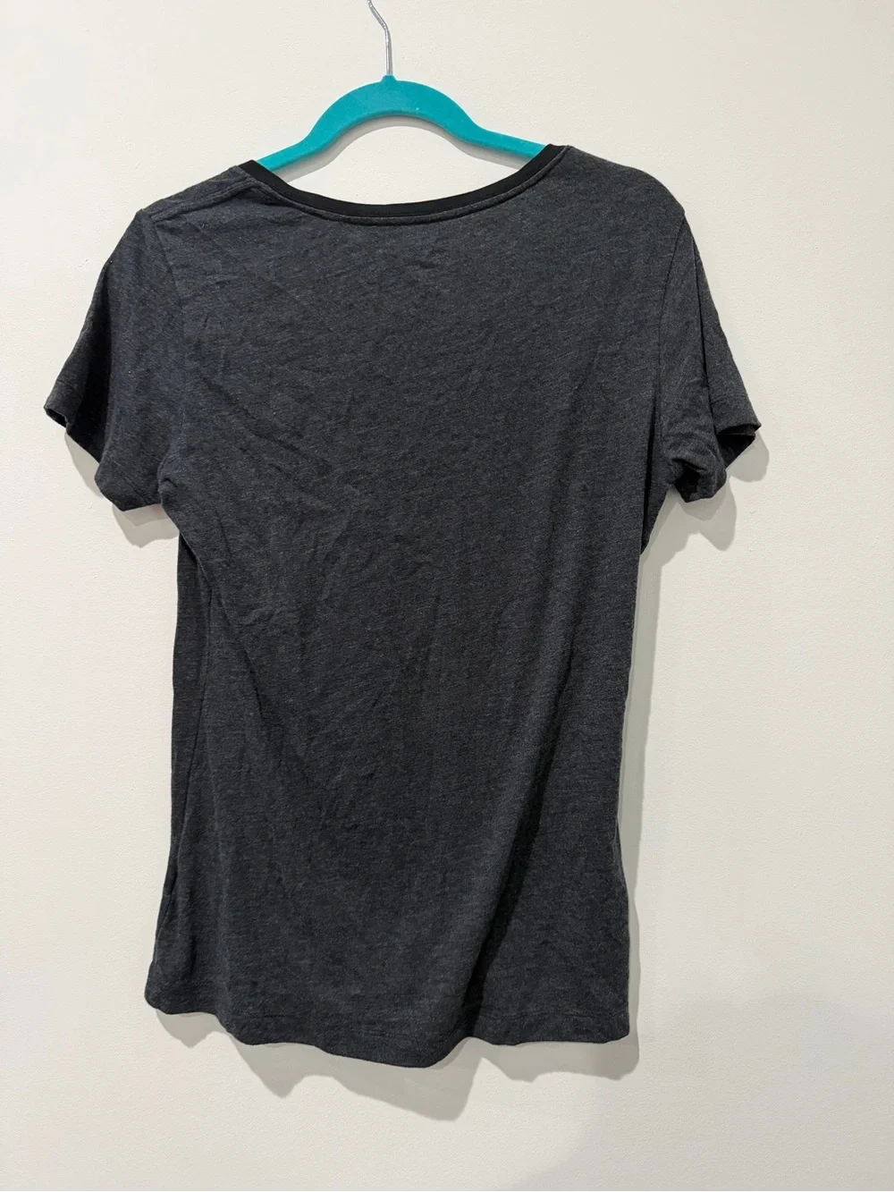 Nike Women's Charcoal V-Neck Tee with Orange Orioles Logo